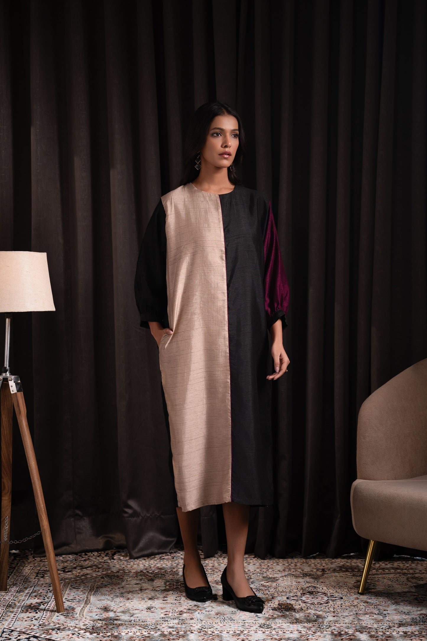 Box-fit Midi Dress