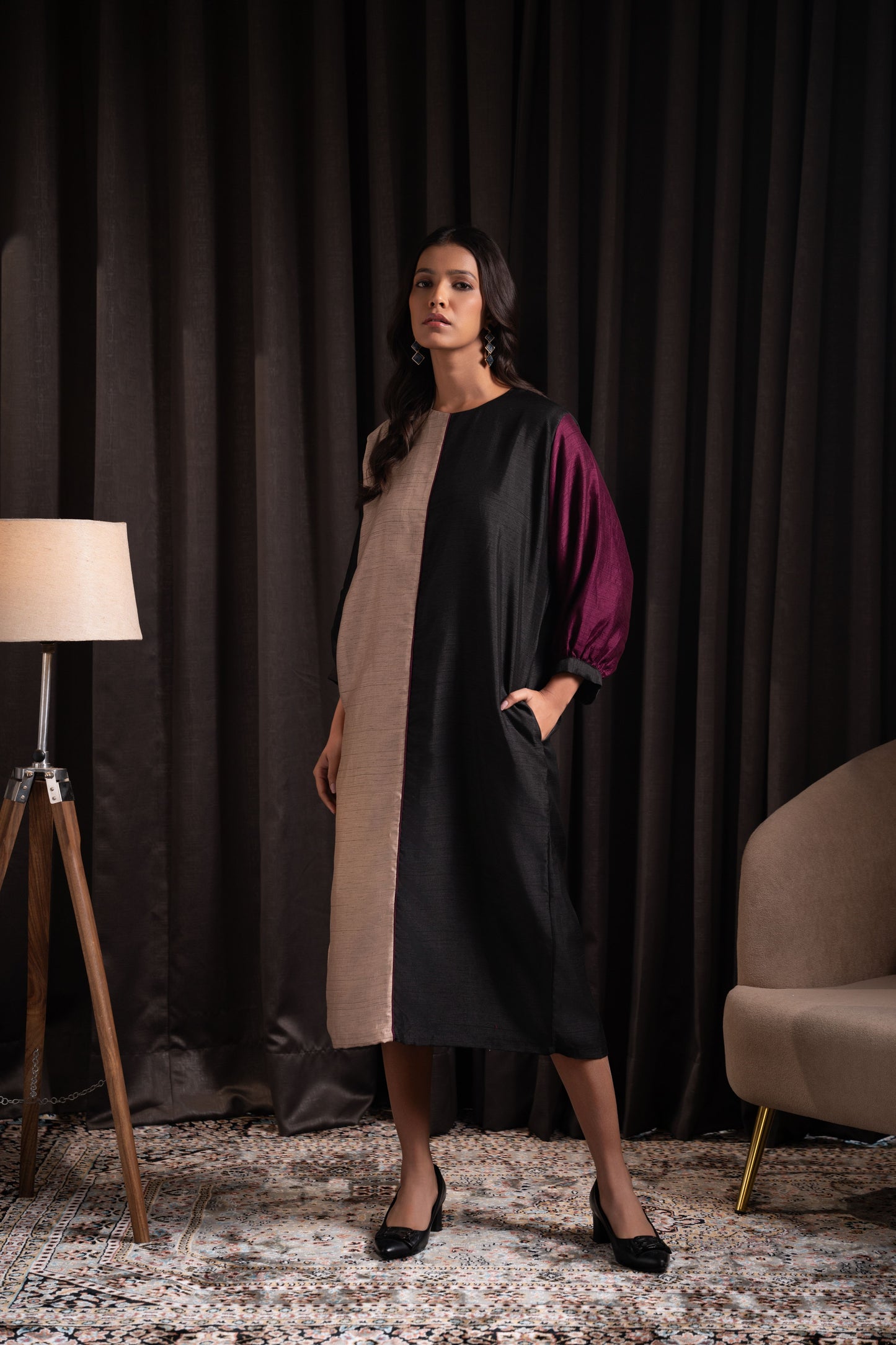 Box-fit Midi Dress