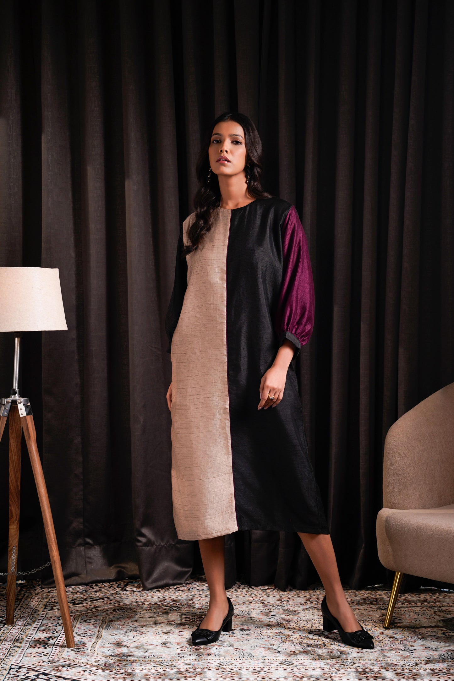 Box-fit Midi Dress