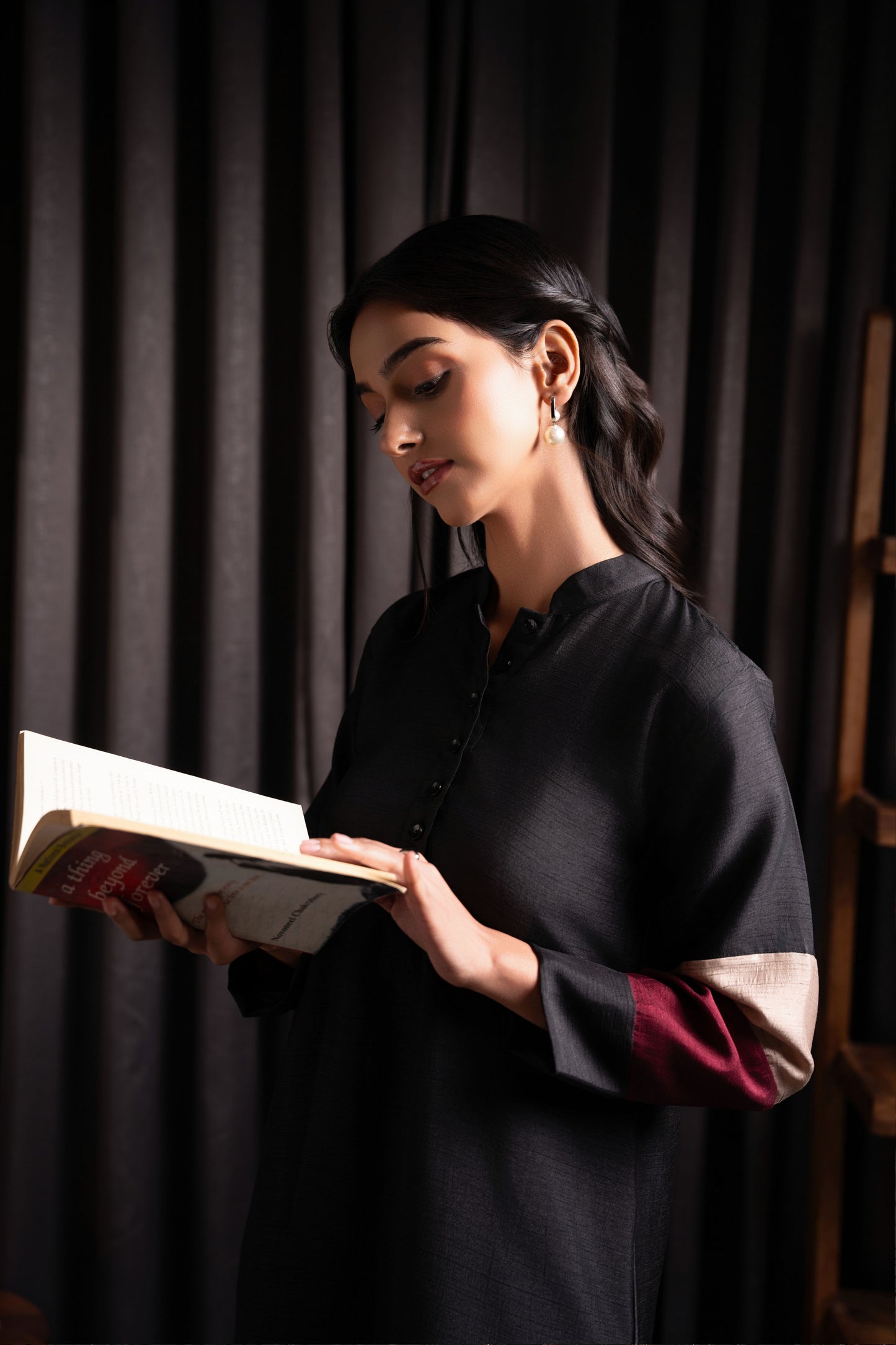 A-Line Kurta (Black)