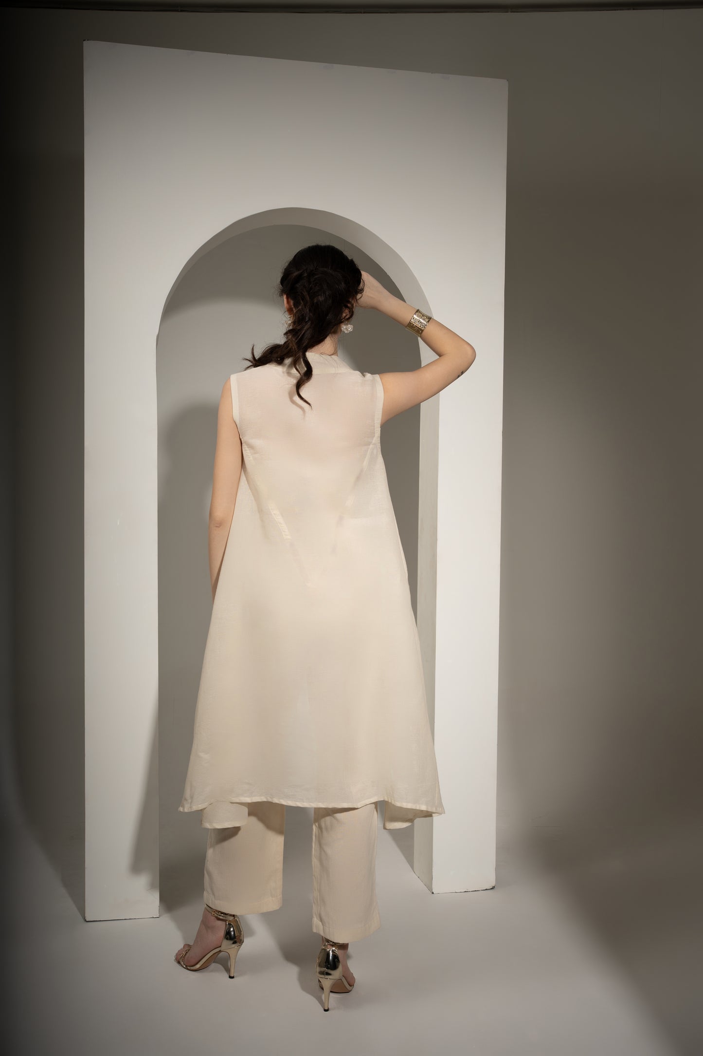 Panelled Cotton Shrug