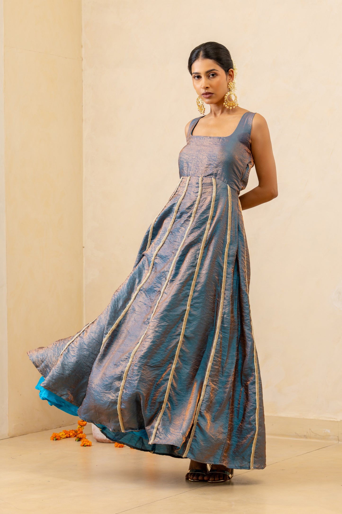 Dark Blue Anarkali Dress