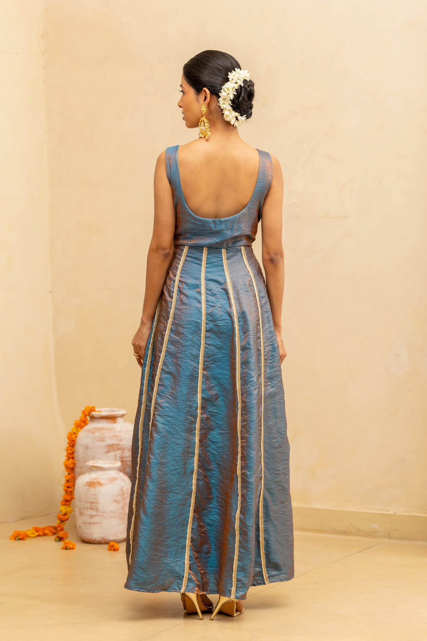 Dark Blue Anarkali Dress