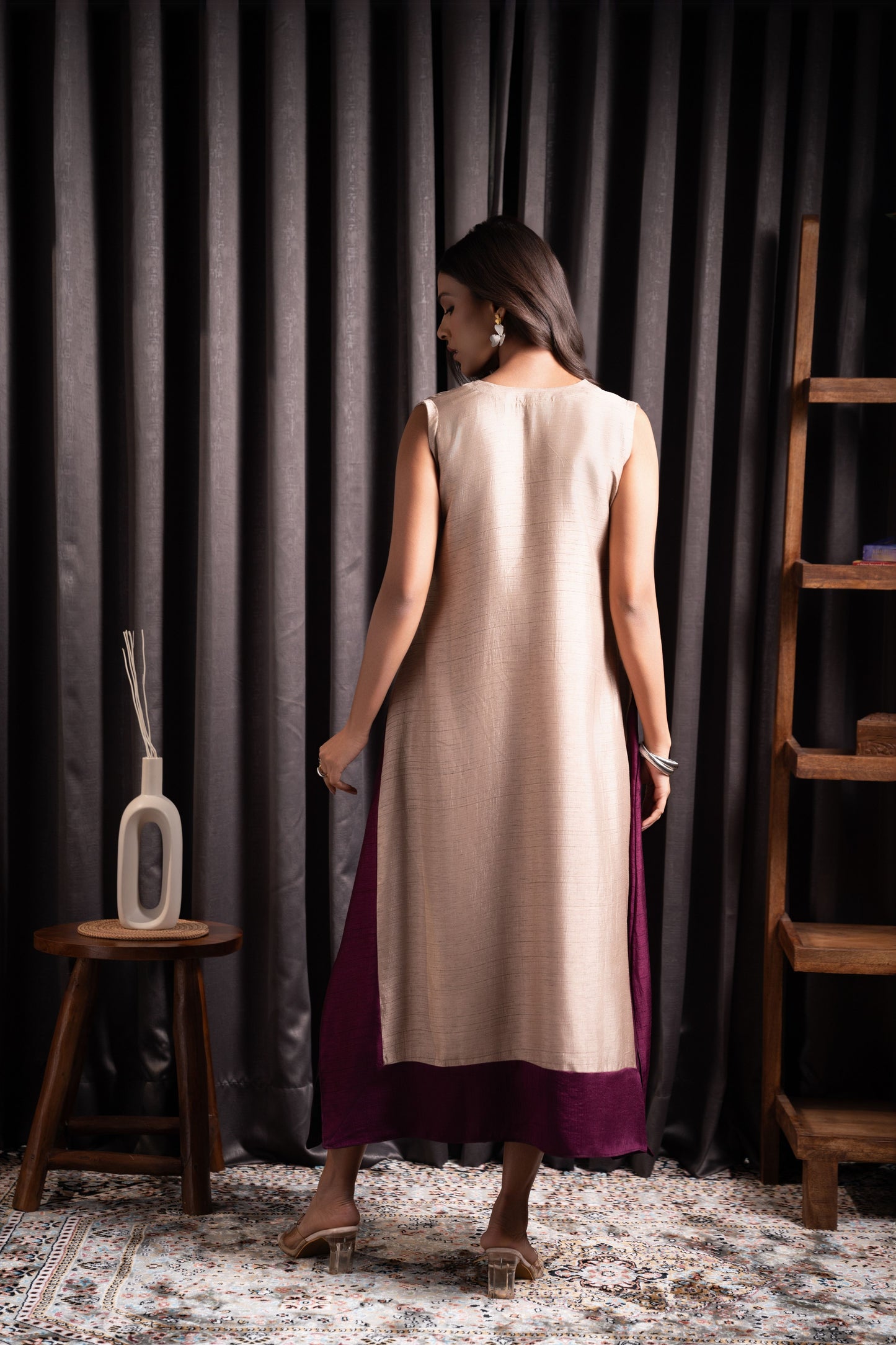 Bohemian Dress (Beige)