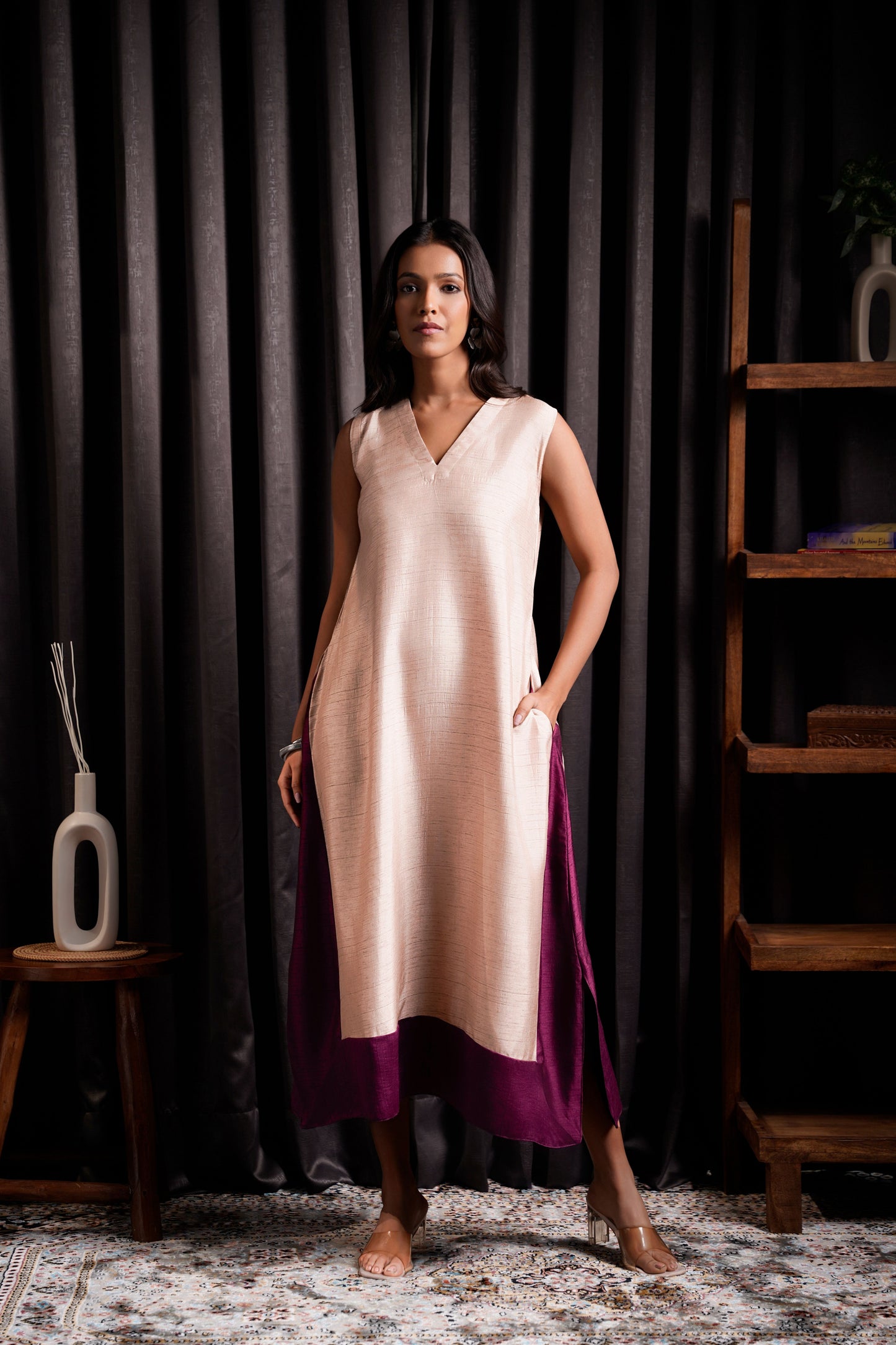 Bohemian Dress (Beige)