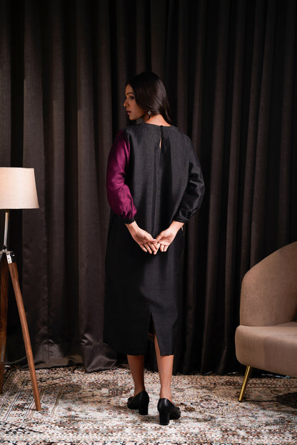 Buy Online Box-fit Midi Dress | Chic Western Wear | Mugasa MUGASA Buy Online Box-fit Midi Dress | Chic Western Wear | Mugasa MUGASA