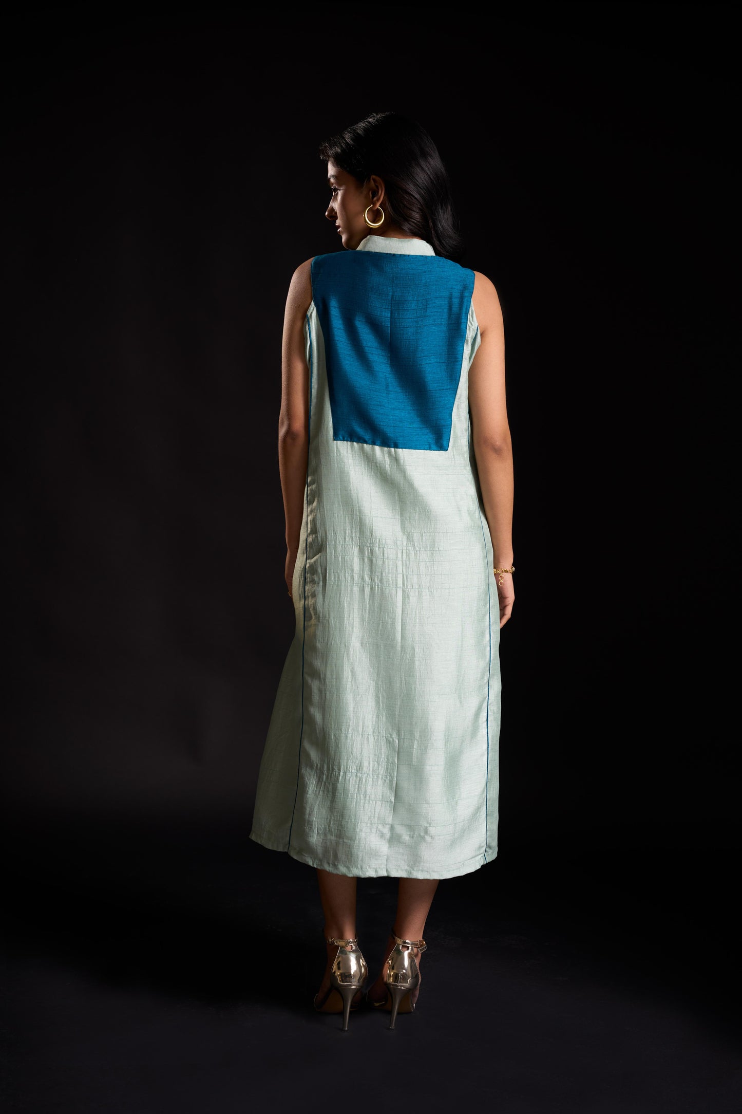 A-line Yoke Detail Dress