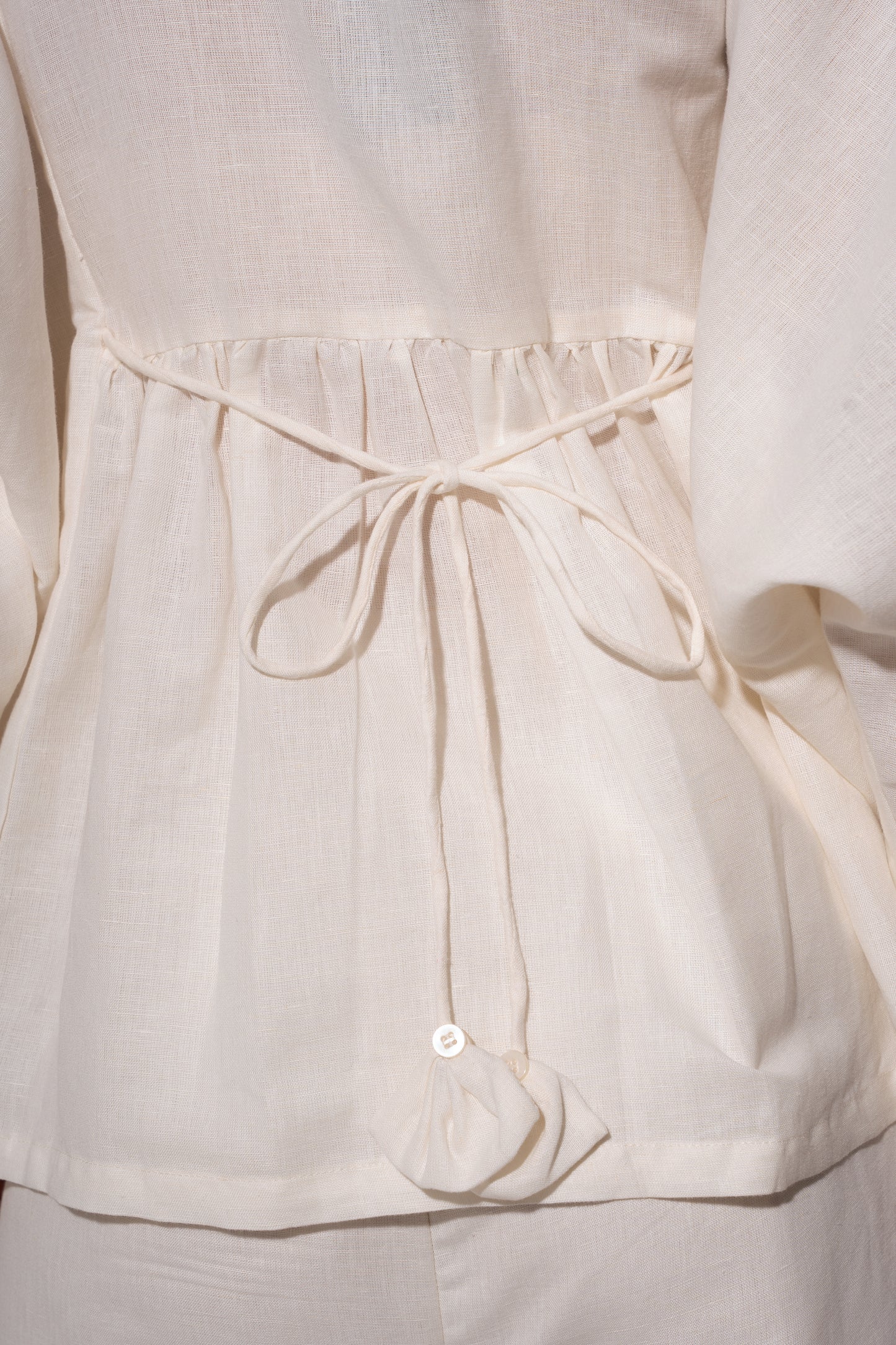 Off-White Gathered Kaftan Top