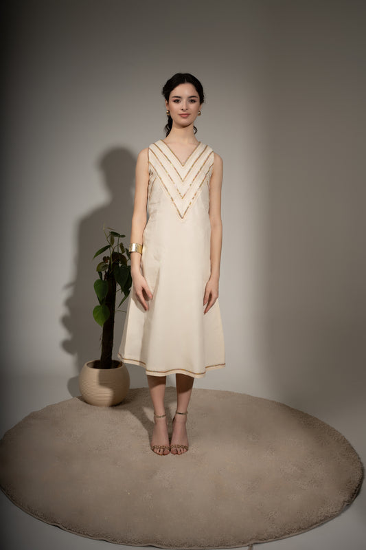 Sleeveless A-Line Dress