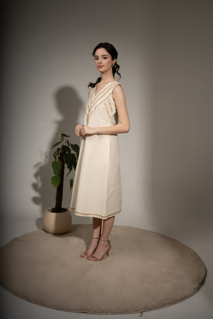 Sleeveless A-Line Dress