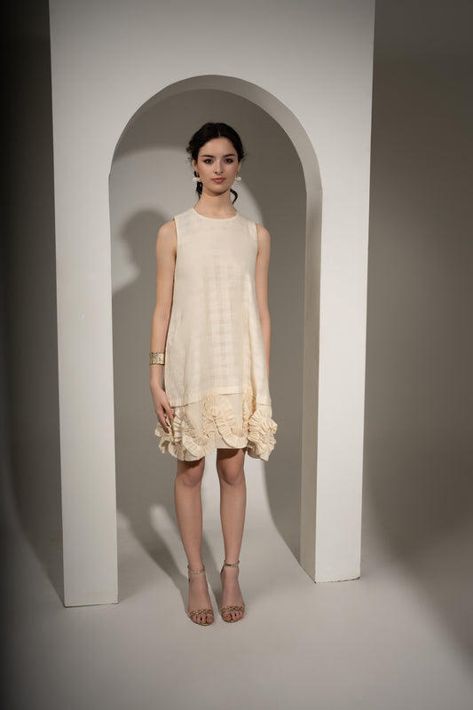 Ruffle Hem Short Dress