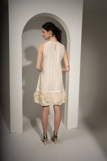 Ruffle Hem Short Dress