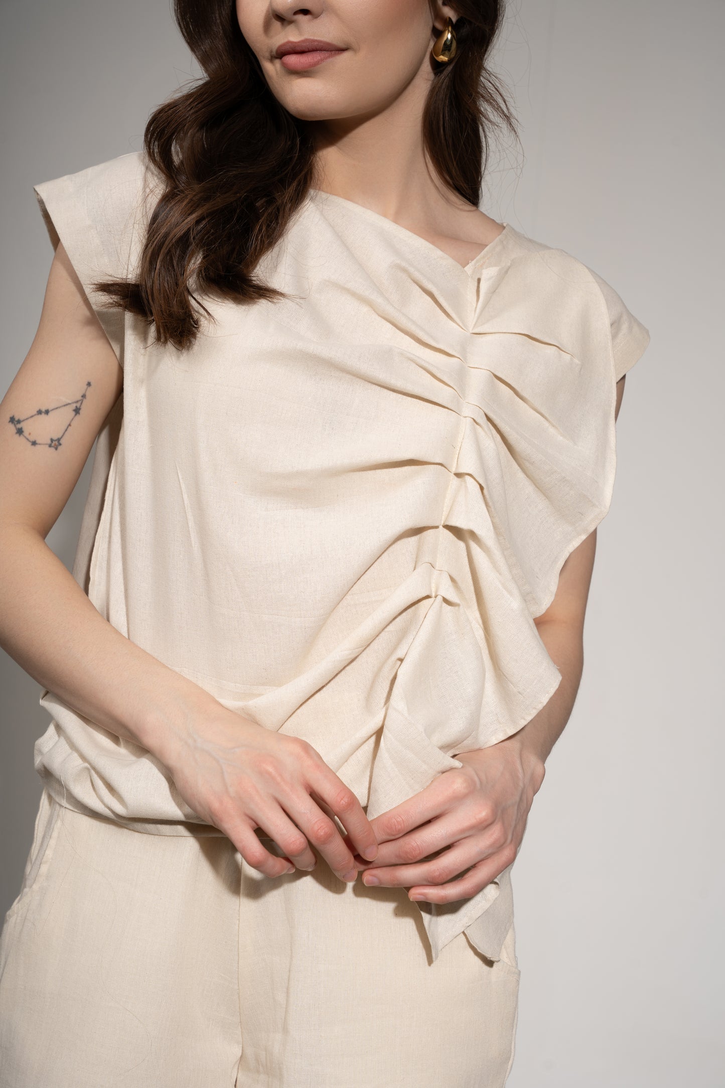 Cotton Ruffle Top