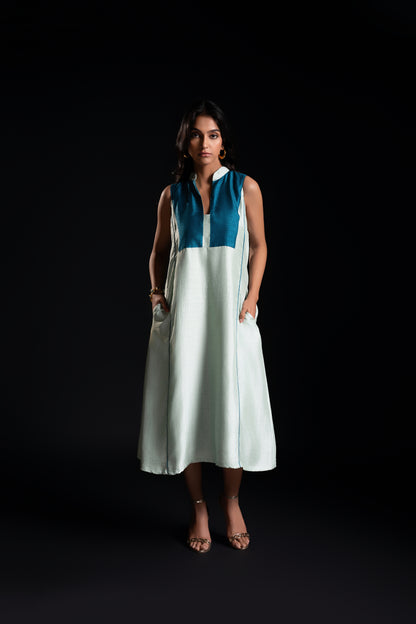 A-line Yoke Detail Dress