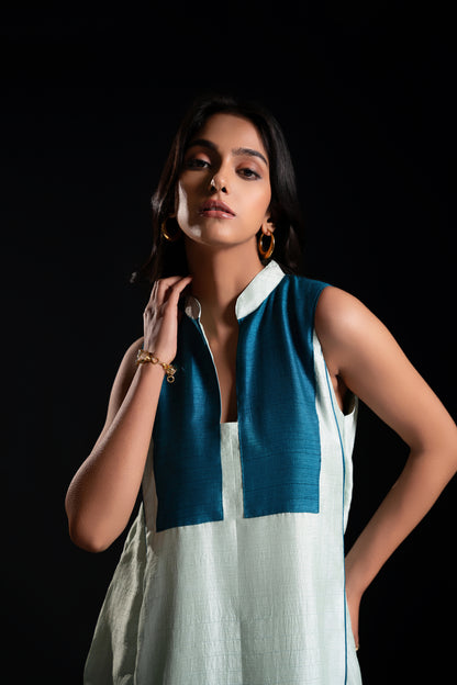 A-line Yoke Detail Dress