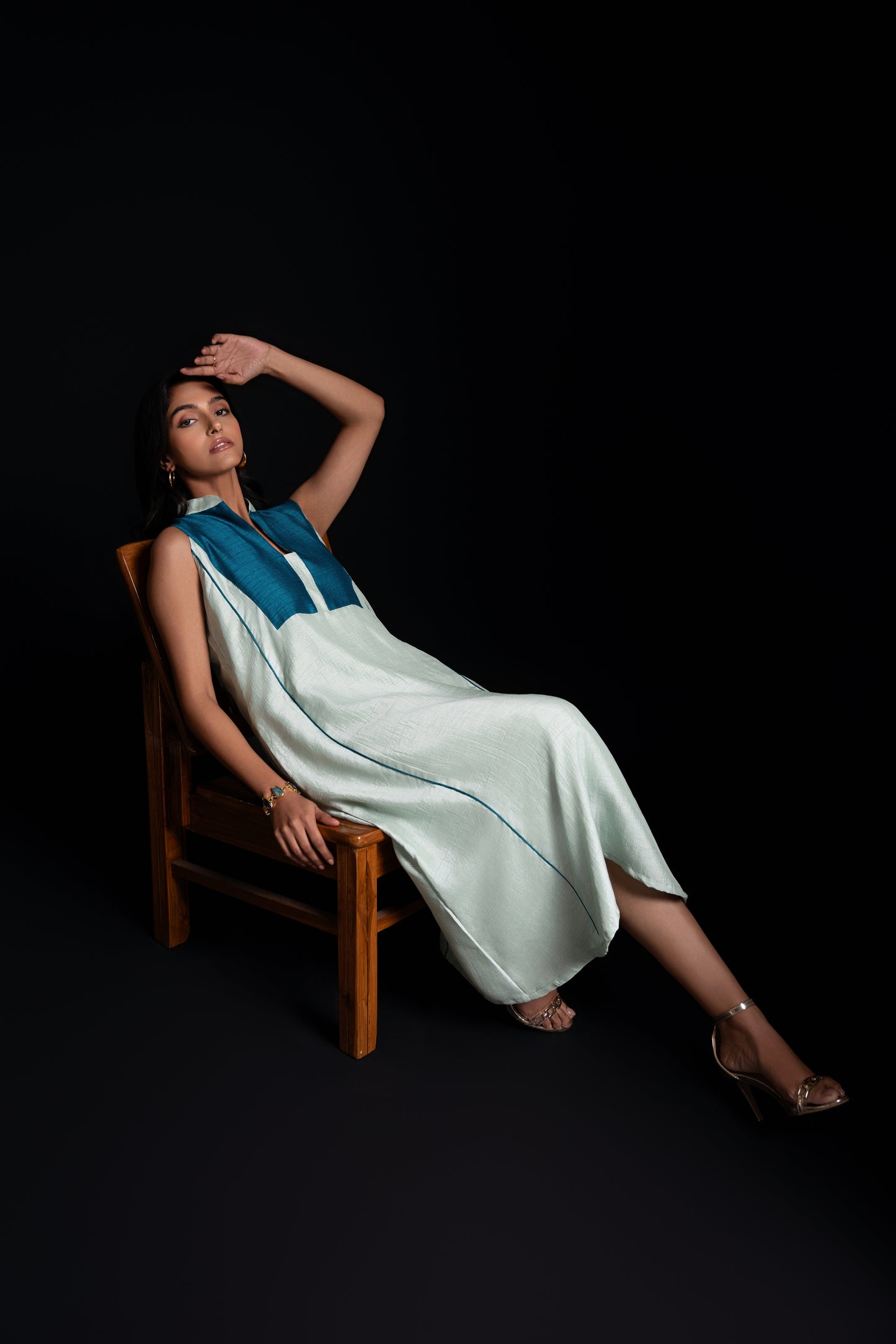 A-line Yoke Detail Dress