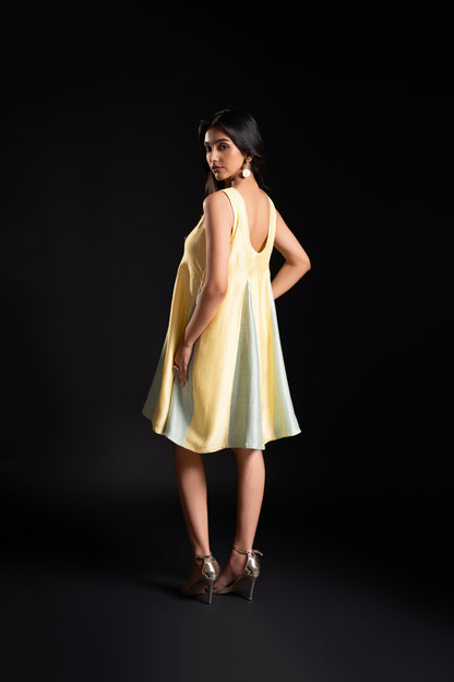 Short Godet Panelled Dress
