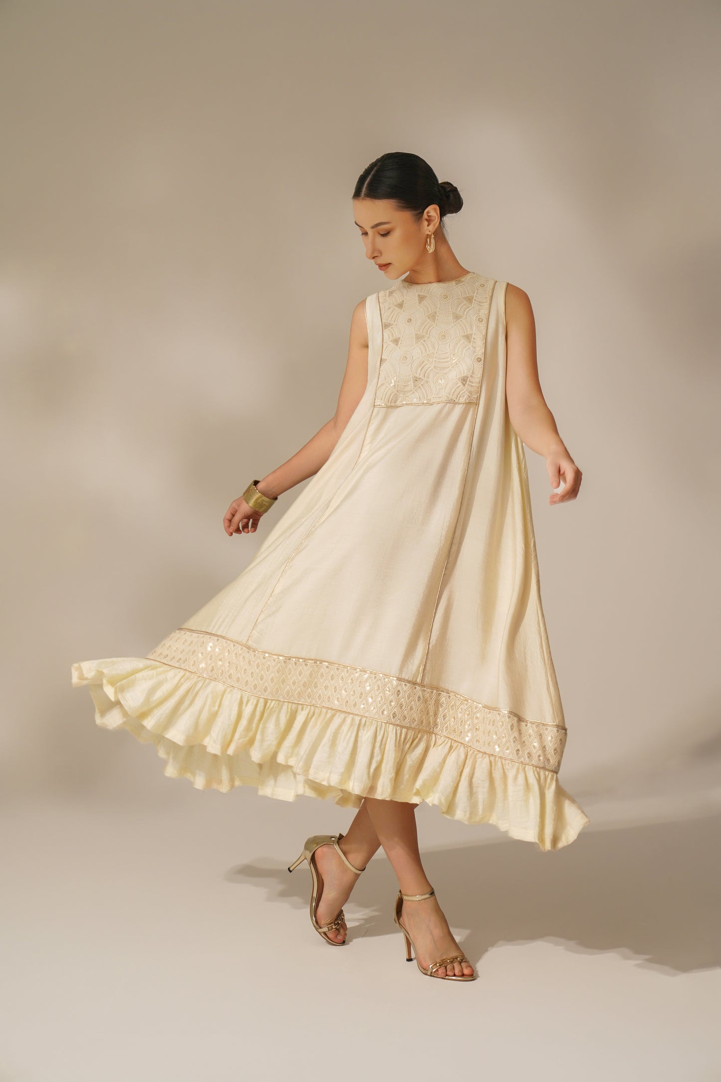 Panelled Maxi Dress