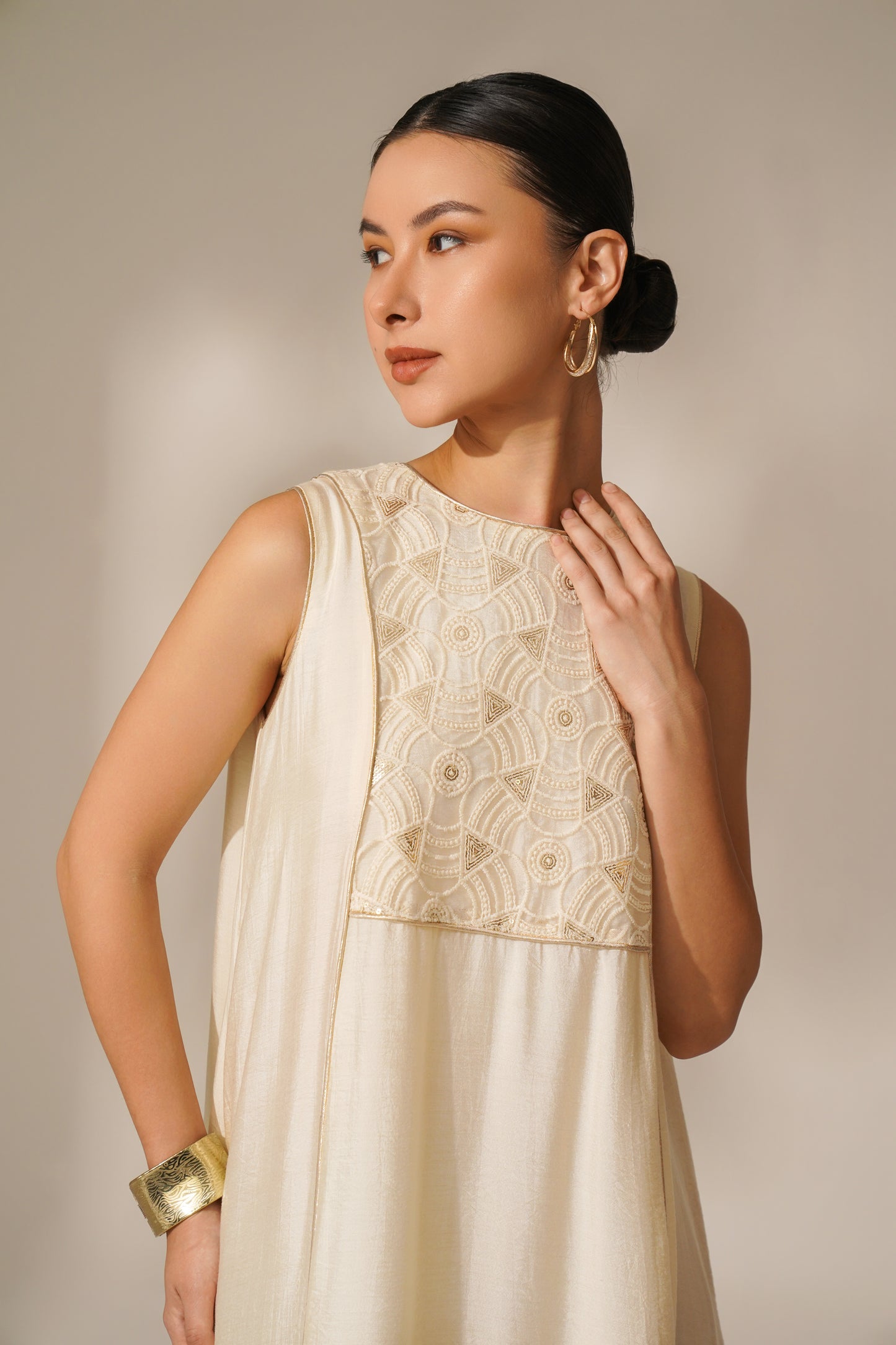 Panelled Maxi Dress