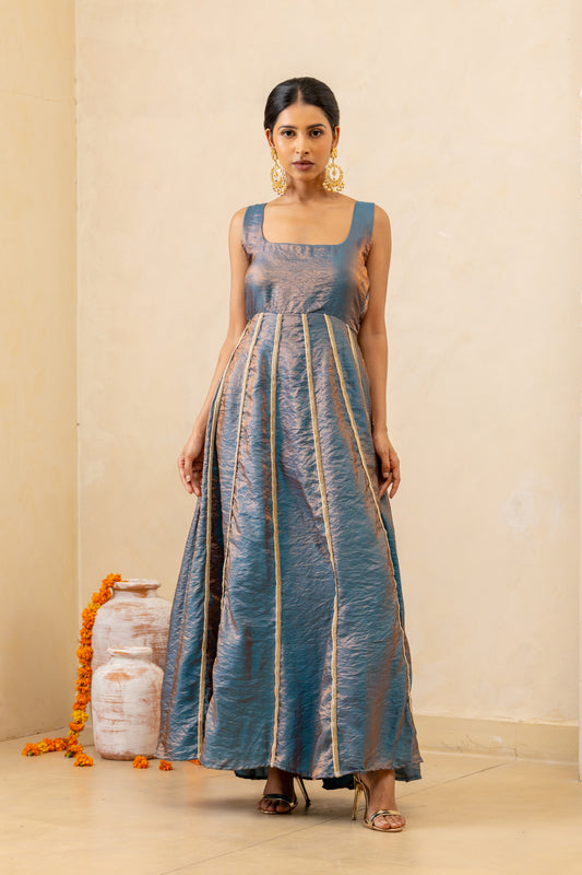Dark Blue Anarkali Dress