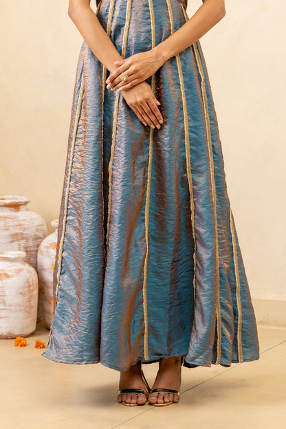 Dark Blue Anarkali Dress