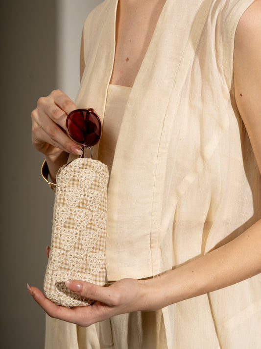 Threadwork Embroidered- Sunglass Case